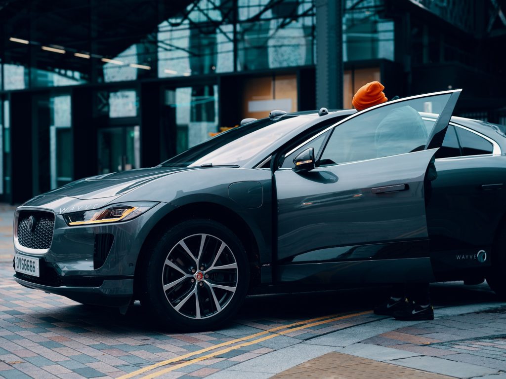 Photo of a Wayve self-driving car as the London based embodied AI company for the automotive sector launches a new testing and development hub in Germany to transform mobility using artificial intelligence.